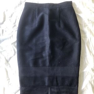Midi textured skirt size S